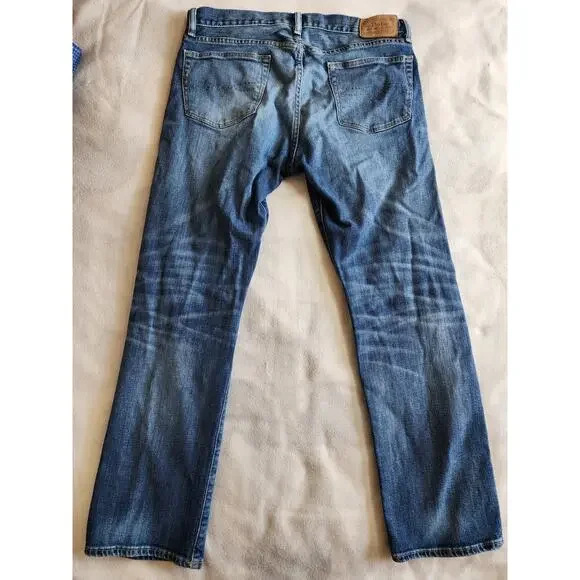 Polo Ralph Lauren Classic Fit Jeans 33x32 90s Vintage Style Denim Straight Leg - Picture 3 of 12